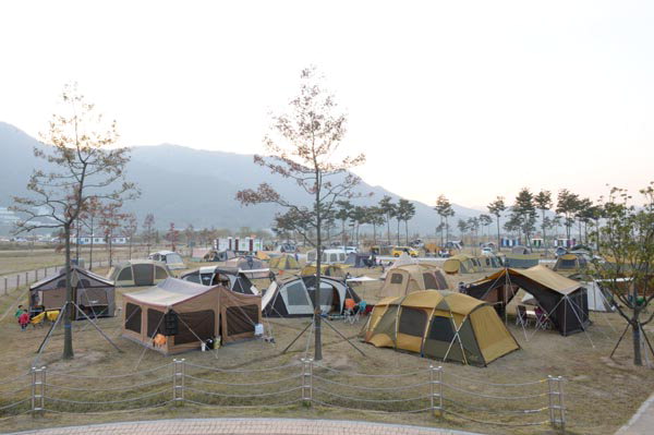 황산 캠핑 장