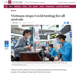 베트남, 모든 입국자 대상 '출발 전 코로나19 검사' 폐지
