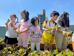 부산 대청동주민센터 새싹교실, 어린이들 화분에 꽃 심기 활동