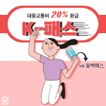 [카드뉴스]교통비 20% 환급 K패스 도입